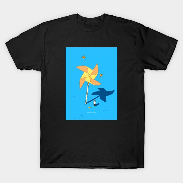 Windmill T-Shirt by linzaoyu